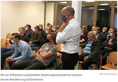 Zeitungsbereicht Dorfbachsanierungsprojekt Lenggenwi