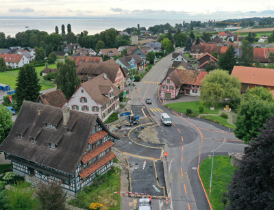 Kreiselsanierung in Kesswil Kreiselsanierung in Kesswil