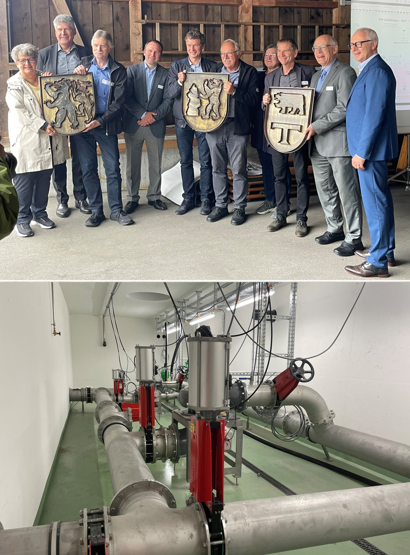 Gemeindevertreter bei der IBS Ableitung in Teufen
